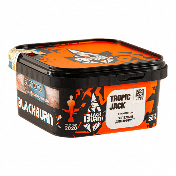Табак BlackBurn - Tropic Jack (Спелый Джекфрут, 200 грамм) купить в Санкт-Петербурге