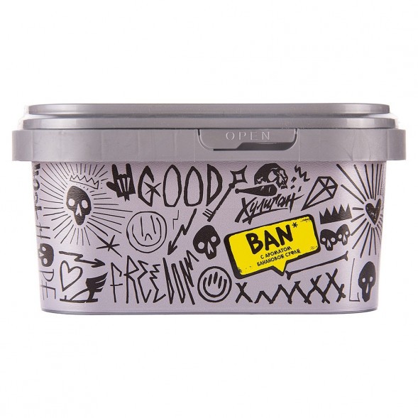 Табак Хулиган - BAN (Банановое Суфле, 200 грамм) купить в Санкт-Петербурге