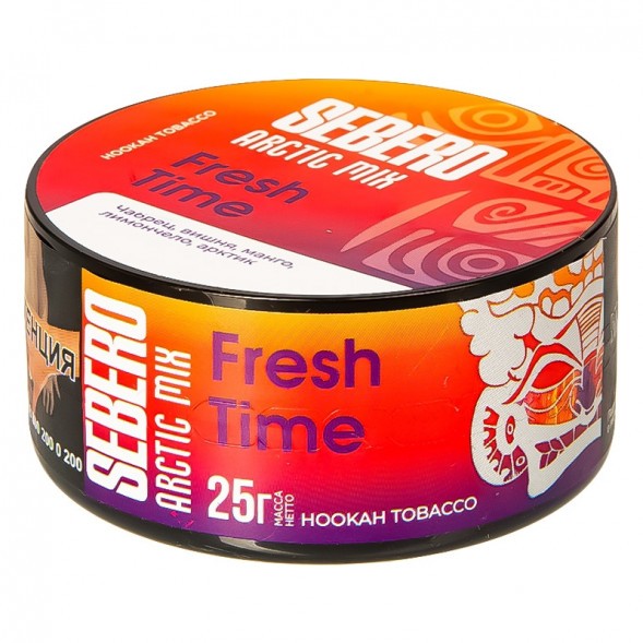 Табак Sebero Arctic Mix - Fresh Time (Фреш Тайм, 25 грамм) купить в Санкт-Петербурге