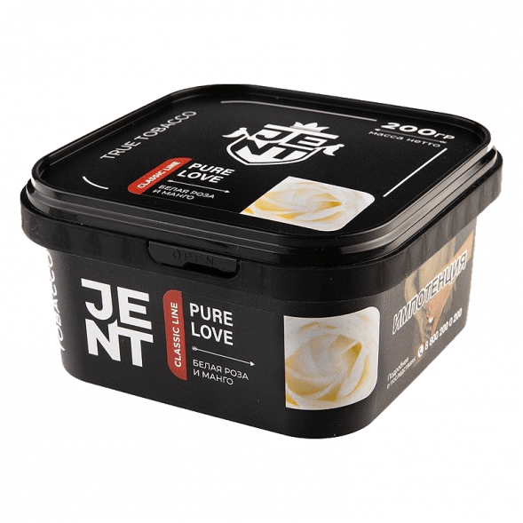 Табак Jent - Pure Love (Белая Роза и Манго, 200 грамм) купить в Санкт-Петербурге