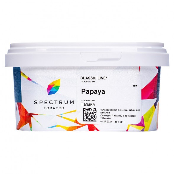 Табак Spectrum - Papaya (Папайя, 200 грамм) купить в Санкт-Петербурге
