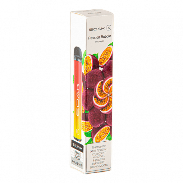 SOAK X - Passion Bubble (Маракуйя, 2200 затяжек) купить в Санкт-Петербурге
