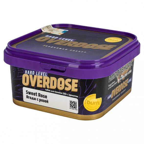 Табак Overdose - Sweet Rose (Ягоды с Розой, 200 грамм) купить в Санкт-Петербурге