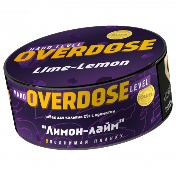 Табак Overdose - Lime-Lemon (Лимон и Лайм, 25 грамм) купить в Санкт-Петербурге