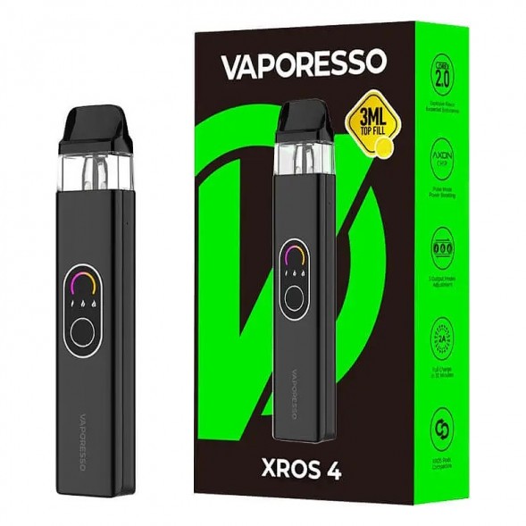 Электронная сигарета Vaporesso XROS 4 - Black (Чёрная) купить в Санкт-Петербурге