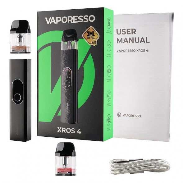Электронная сигарета Vaporesso XROS 4 - Black (Чёрная) купить в Санкт-Петербурге