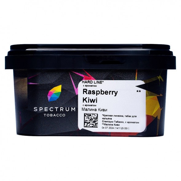 Табак Spectrum Hard - Raspberry Kiwi (Малина Киви, 200 грамм) купить в Санкт-Петербурге