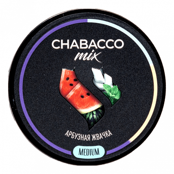 Смесь Chabacco MIX MEDIUM - Watermelon Gum (Арбузная Жвачка, 40 грамм) купить в Санкт-Петербурге