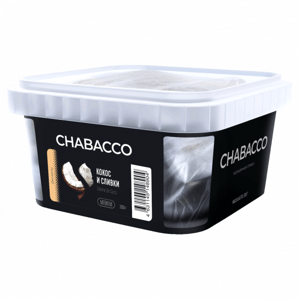 Смесь Chabacco MIX MEDIUM - Creme de Coco (Кокос и Сливки, 200 грамм) купить в Санкт-Петербурге