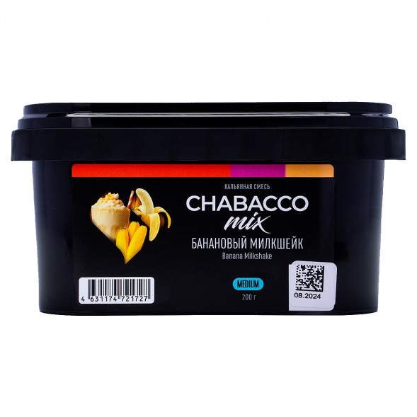 Смесь Chabacco MIX MEDIUM - Banana Milkshake (Банановый Милкшейк, 200 грамм) купить в Санкт-Петербурге