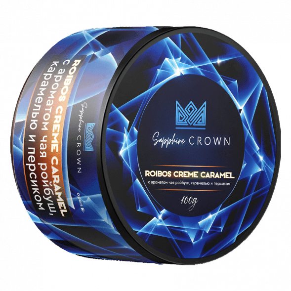 Табак Sapphire Crown - Roibos Creme Caramel (Чай Ройбуш с Карамелью и Персиком, 100 грамм) купить в Санкт-Петербурге