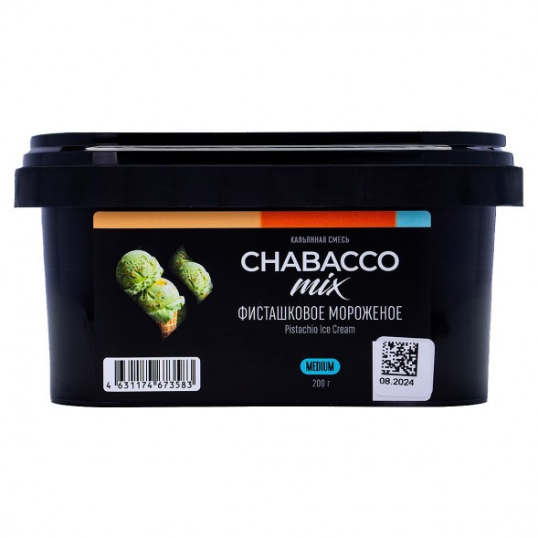 Смесь Chabacco MIX MEDIUM - Pistachio Ice Cream (Фисташковое Мороженое, 200 грамм) купить в Санкт-Петербурге
