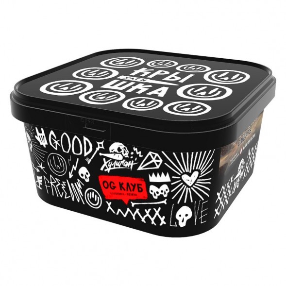 Табак Хулиган - OG Клуб (Клубника и Ревень, 200 грамм) купить в Санкт-Петербурге