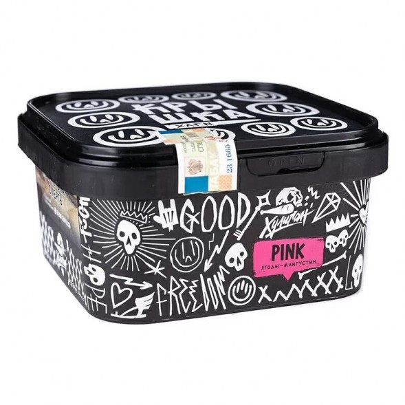Табак Хулиган - Pink (Ягоды и Мангустин, 200 грамм) купить в Санкт-Петербурге