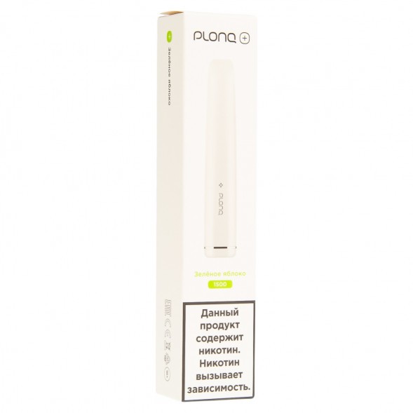 PLONQ PLUS - Зелёное Яблоко (1500 затяжек) купить в Санкт-Петербурге