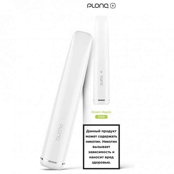 PLONQ PLUS - Зелёное Яблоко (1500 затяжек) купить в Санкт-Петербурге