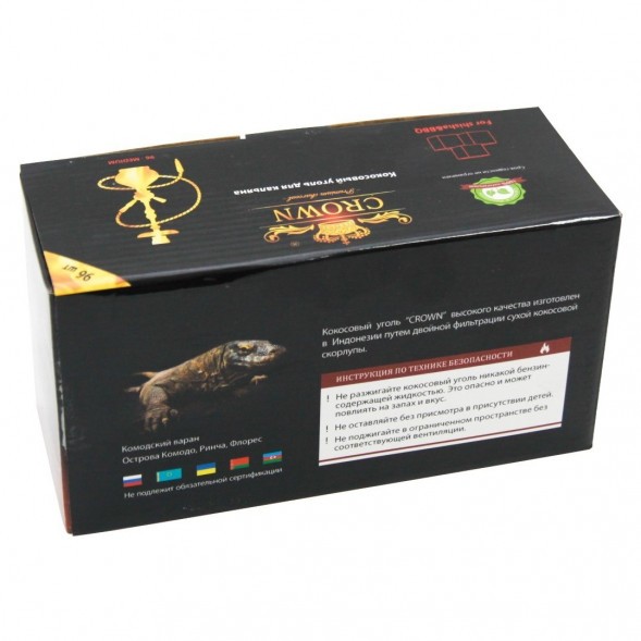 Уголь Crown (22 мм, 96 кубиков) купить в Санкт-Петербурге