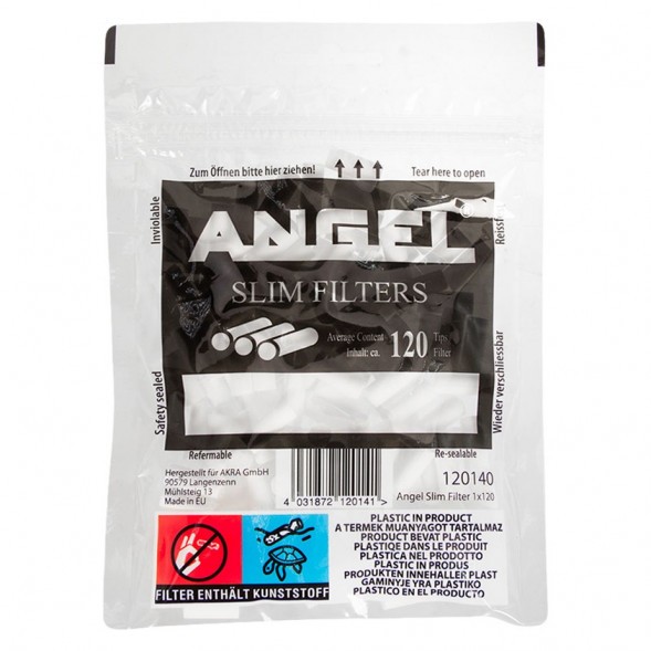 Фильтры для самокруток Angel - Slim (120 штук, 15х6 мм) купить в Санкт-Петербурге