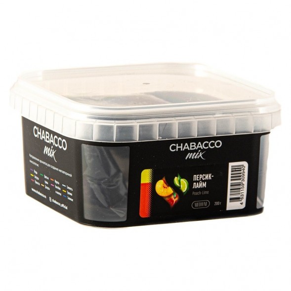 Смесь Chabacco MIX MEDIUM - Peach Lime (Персик - Лайм, 200 грамм) купить в Санкт-Петербурге