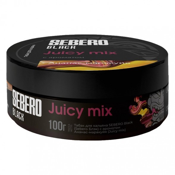 Табак Sebero Black - Juicy Mix (Ананас и Маракуйя, 100 грамм) купить в Санкт-Петербурге