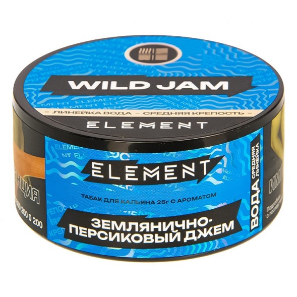 Табак Element Вода - Wild Jam NEW (Землянично-Персиковый Джем, 25 грамм) купить в Санкт-Петербурге