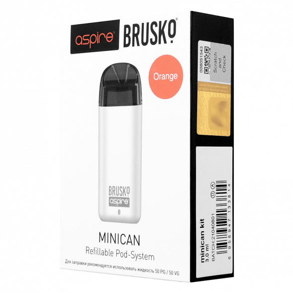 Электронная сигарета Brusko - Minican (350 mAh, Оранжевый) купить в Санкт-Петербурге