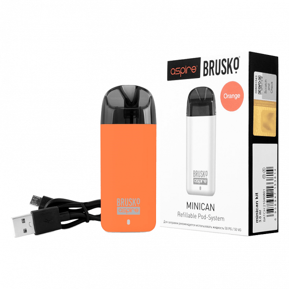 Электронная сигарета Brusko - Minican (350 mAh, Оранжевый) купить в Санкт-Петербурге