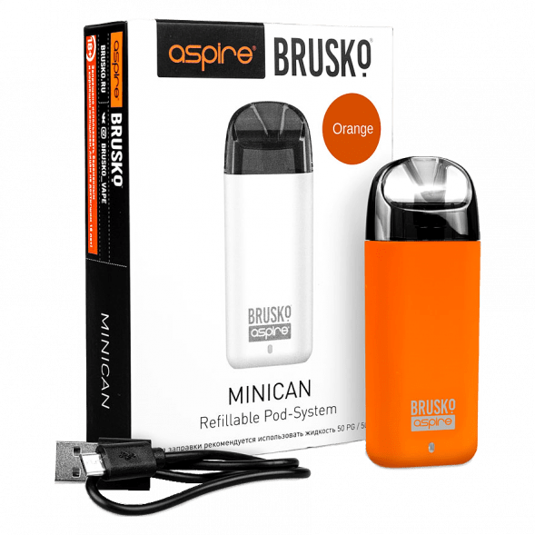 Электронная сигарета Brusko - Minican (350 mAh, Оранжевый) купить в Санкт-Петербурге