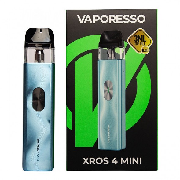 Электронная сигарета Vaporesso XROS 4 Mini - Ice Blue (Синий Лёд) купить в Санкт-Петербурге