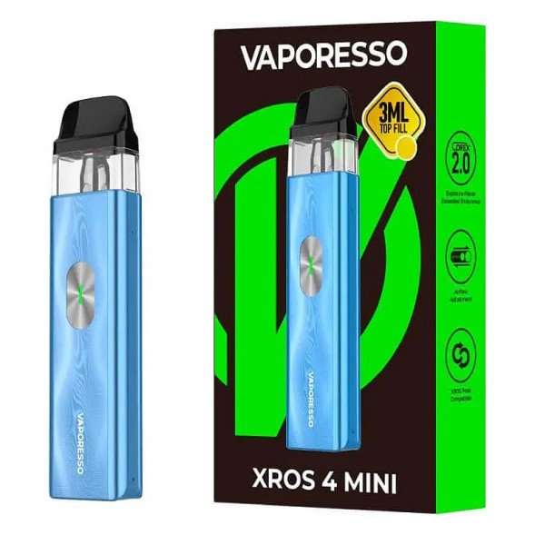 Электронная сигарета Vaporesso XROS 4 Mini - Ice Blue (Синий Лёд) купить в Санкт-Петербурге