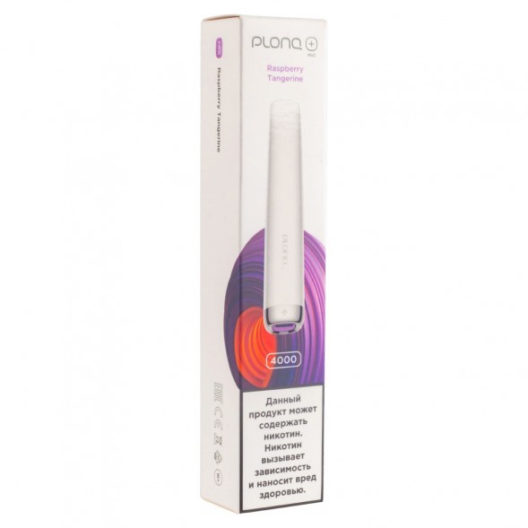 PLONQ PLUS PRO - Малина Мандарин (Raspberry Tangerine, 4000 затяжек) купить в Санкт-Петербурге