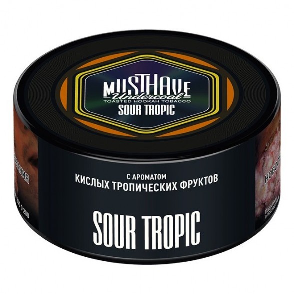 Табак Must Have - Sour Tropic (Кислые Тропические Фрукты, 125 грамм) купить в Санкт-Петербурге
