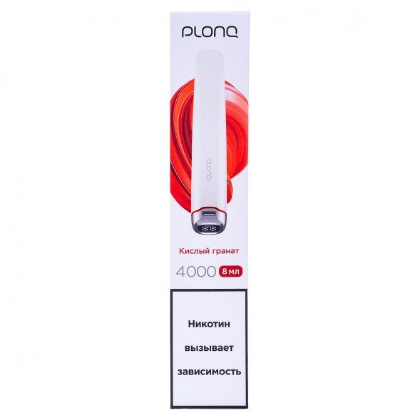 PLONQ PLUS PRO - Кислый Гранат (Sour Pomegranate, 4000 затяжек) купить в Санкт-Петербурге