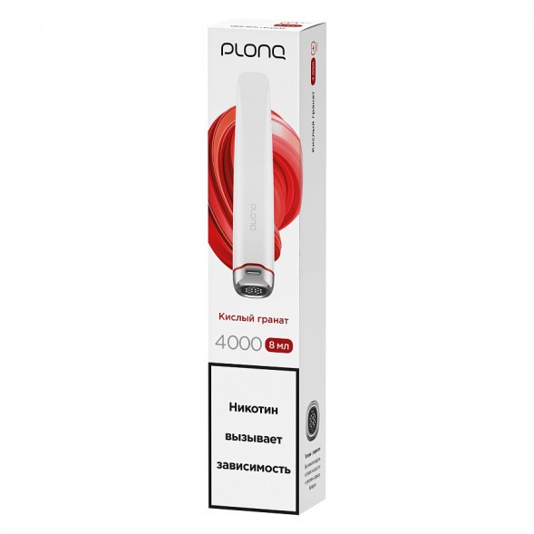 PLONQ PLUS PRO - Кислый Гранат (Sour Pomegranate, 4000 затяжек) купить в Санкт-Петербурге