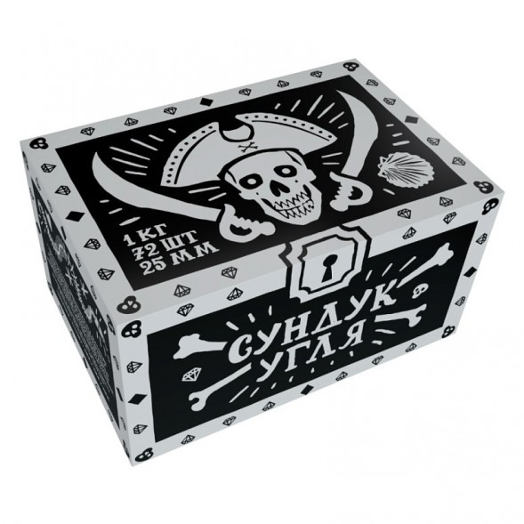 Уголь Хулиган - Сундук Угля (25 мм, 72 кубика) купить в Санкт-Петербурге