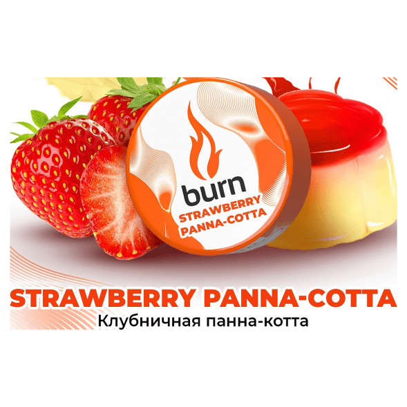 Табак Burn - Strawberry Panna-Cotta (Клубничная Панна-котта, 25 грамм) купить в Санкт-Петербурге