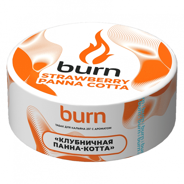 Табак Burn - Strawberry Panna-Cotta (Клубничная Панна-котта, 25 грамм) купить в Санкт-Петербурге