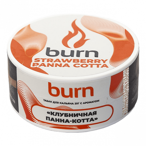 Табак Burn - Strawberry Panna-Cotta (Клубничная Панна-котта, 25 грамм) купить в Санкт-Петербурге