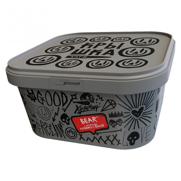 Табак Хулиган - BEAR (Клубника с Ёлкой, 200 грамм) купить в Санкт-Петербурге