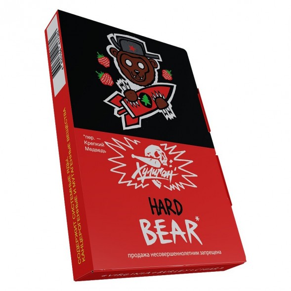 Табак Хулиган Hard - BEAR (Клубника с Ёлкой, 25 грамм) купить в Санкт-Петербурге