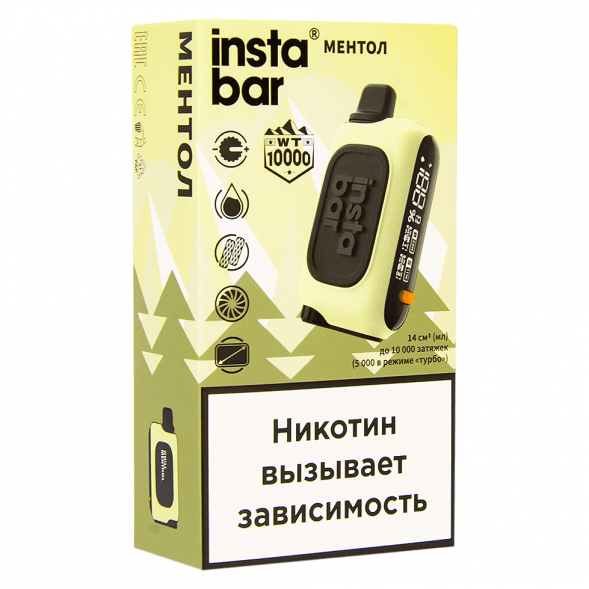 PLONQ INSTABAR WT - Ментол (Chill Menthol, 10000 затяжек) купить в Санкт-Петербурге