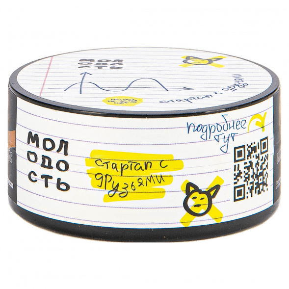 Табак Молодость - Стартап с Друзьями (Венские Вафли, Коктейльная Вишня, Грейпфрут и Лимон, 25 грамм) купить в Санкт-Петербурге