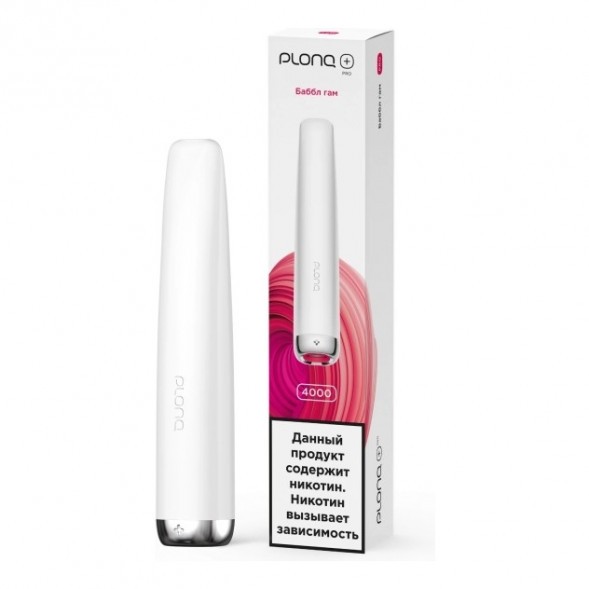 PLONQ PLUS PRO - Баббл Гам (Bubble Gum, 4000 затяжек) купить в Санкт-Петербурге