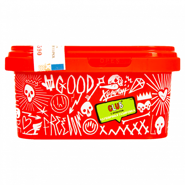 Табак Хулиган - CLUB (Клубничная Газировка, 200 грамм) купить в Санкт-Петербурге
