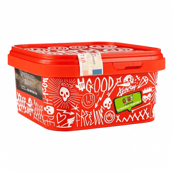 Табак Хулиган - CLUB (Клубничная Газировка, 200 грамм) купить в Санкт-Петербурге