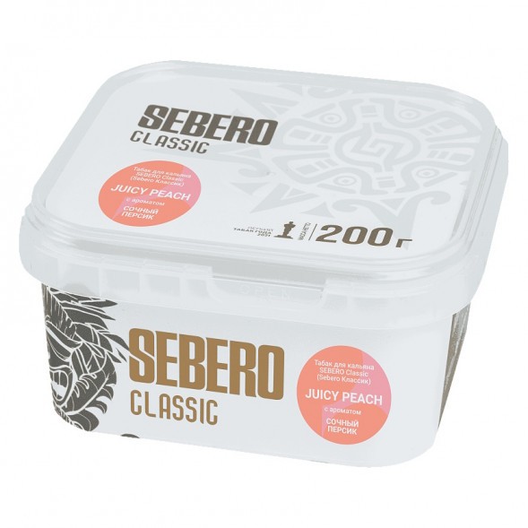 Табак Sebero - Juicy Peach (Сочный Персик, 200 грамм) купить в Санкт-Петербурге