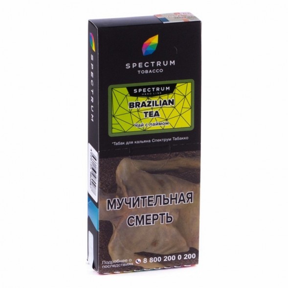 Табак Spectrum Hard - Brazilian Tea (Чай с Лаймом, 100 грамм) купить в Санкт-Петербурге