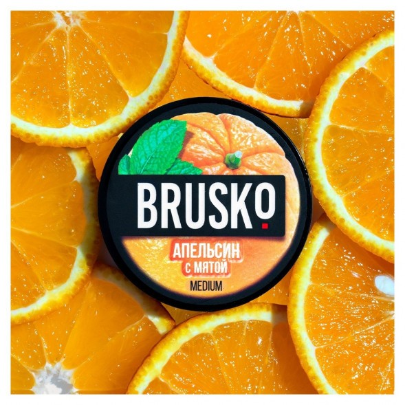 Смесь Brusko Medium - Апельсин с Мятой (50 грамм) купить в Санкт-Петербурге