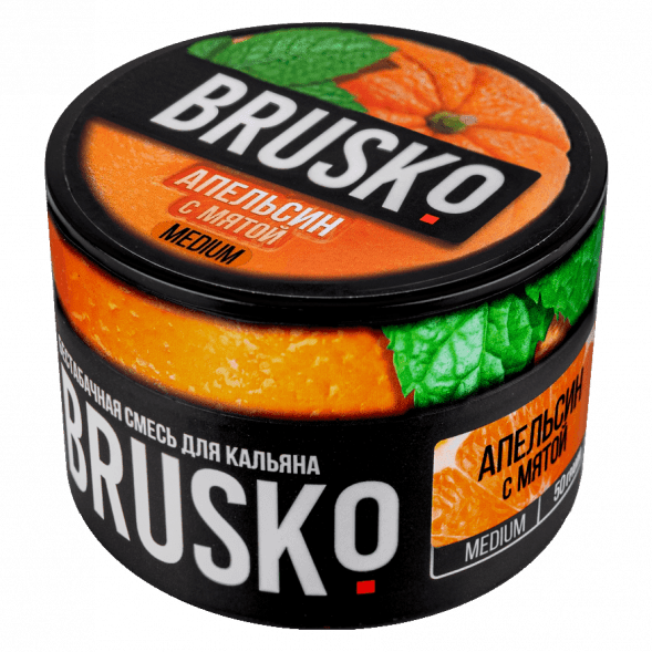 Смесь Brusko Medium - Апельсин с Мятой (50 грамм) купить в Санкт-Петербурге