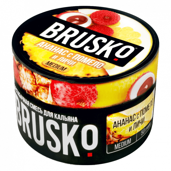 Смесь Brusko Medium - Ананас с Помело и Личи (50 грамм) купить в Санкт-Петербурге